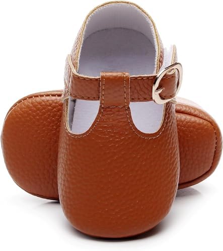 nfant Baby Girl Mary Janes Flats Bowknot PU Leather Non-Slip Soft Sole for Toddler First Walker Newborn Infant Crib Shoes Wedding Party Princess Baby Moccasins Girl Dress Shoes