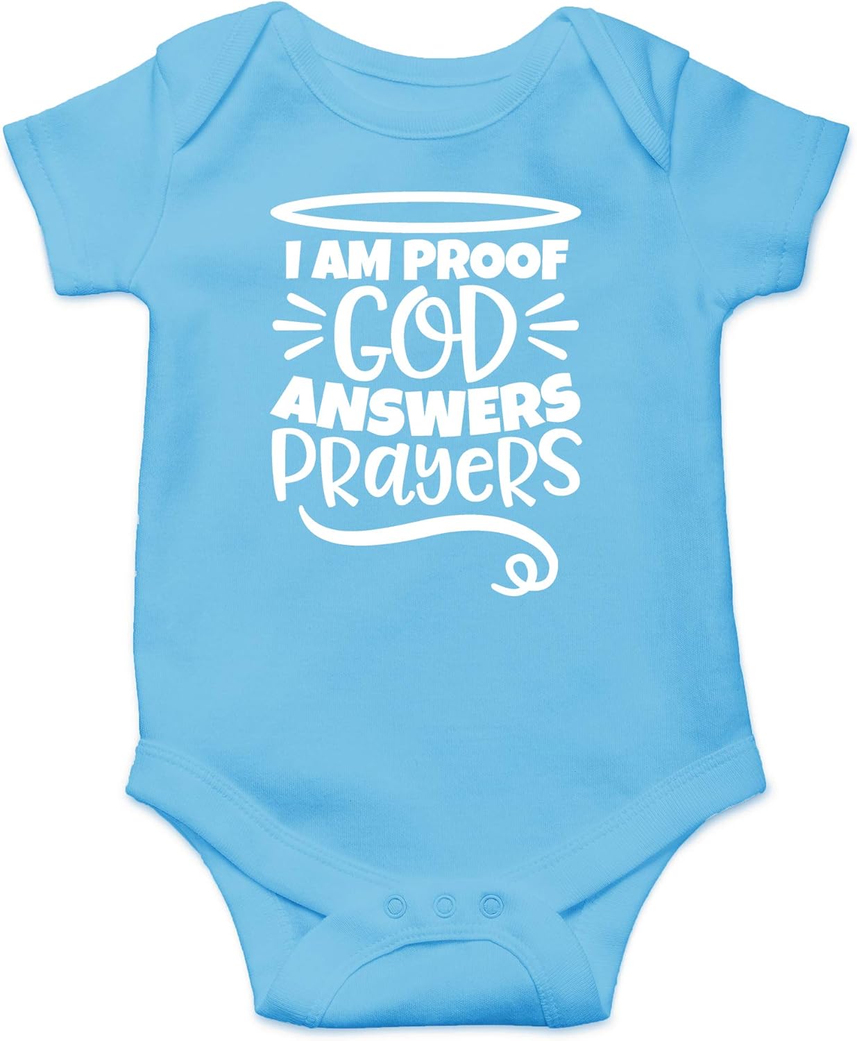 CBTwear I am Proof God Answers Prayers - Coming Home Outfit for Girls or Boys - Cute Infant One-Piece Baby Bodysuit