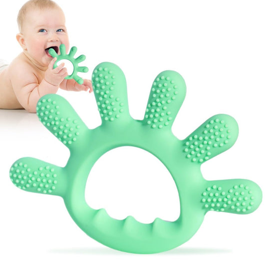 Baby Silicone Teething Toys, Food Grade Teethers for Babies 0-6 Months|6-12 Months, Fingers Teething Relief Infant Chew Toys, 3 4 5 Month Old Developmental Baby Boy Girl Toys Gifts