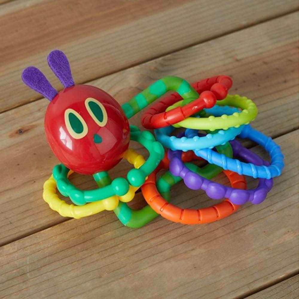 World of Eric Carle, The Very Hungry Caterpillar Rattle Teether with Links