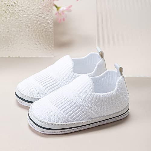 Clowora Unsex Baby Boys Girls Canvas First Walkers Shoes,Infant Non Slip Soft Sole Toddler Flat Lazy Loafers Sneaker for 3-6 Months Infant