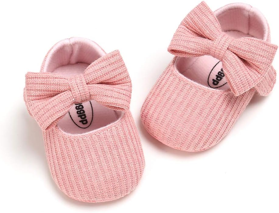 Ohwawadi Infant Baby Boys Girls Slippers Cozy Fleece Booties Soft Bottom Warm Cartoon Socks Newborn Crib Shoes for  0-6 Months Infant 0-6 Months Infant